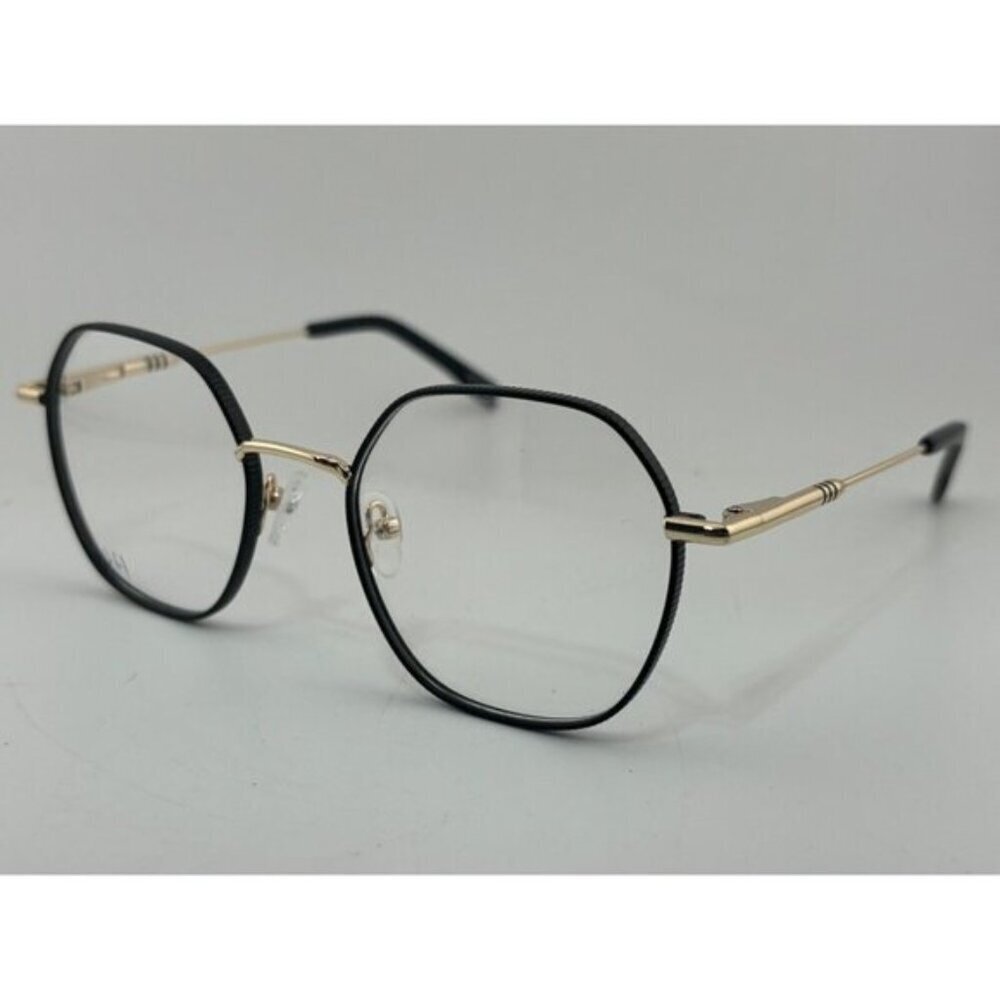 Opal - OPMM198 C01 51-19-140 Black Round Hexagon Eyeglass Frames